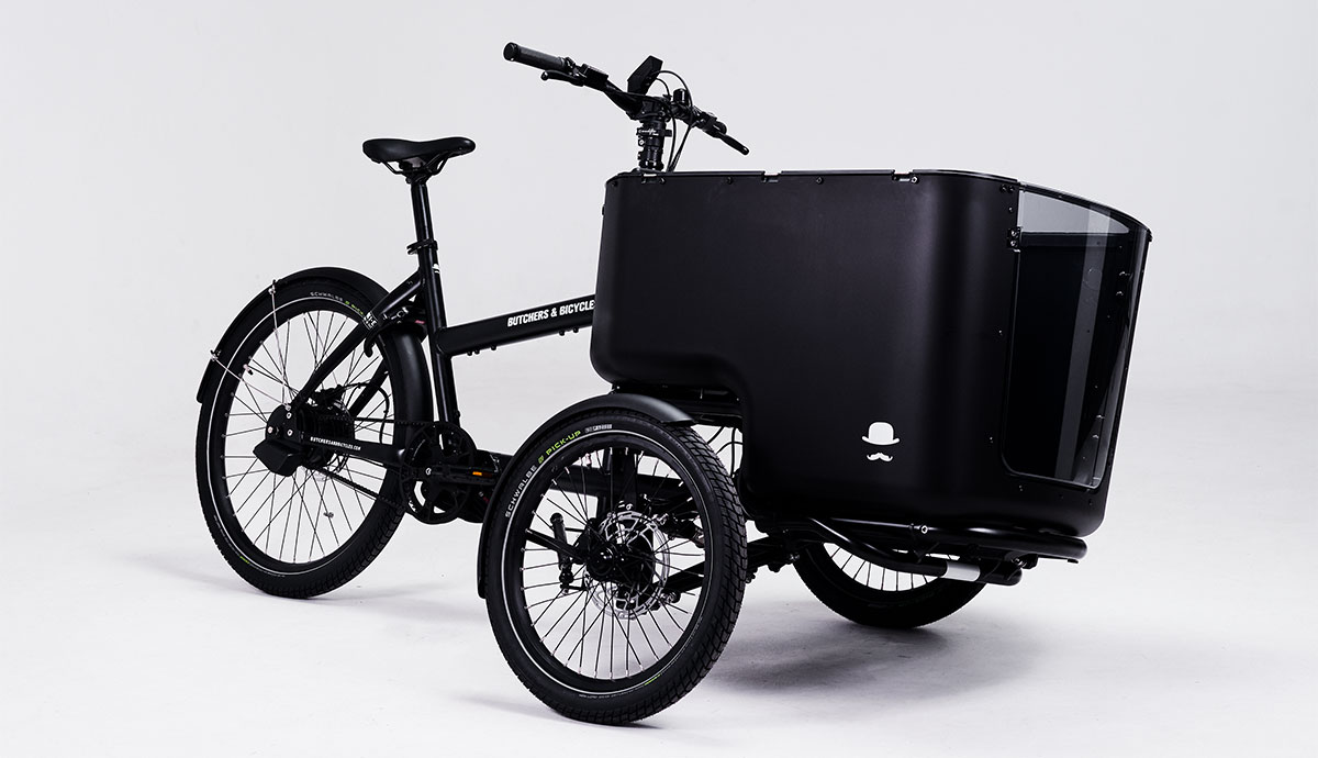 Cargo Bike eléctrica MK1-E Gen.3 negra