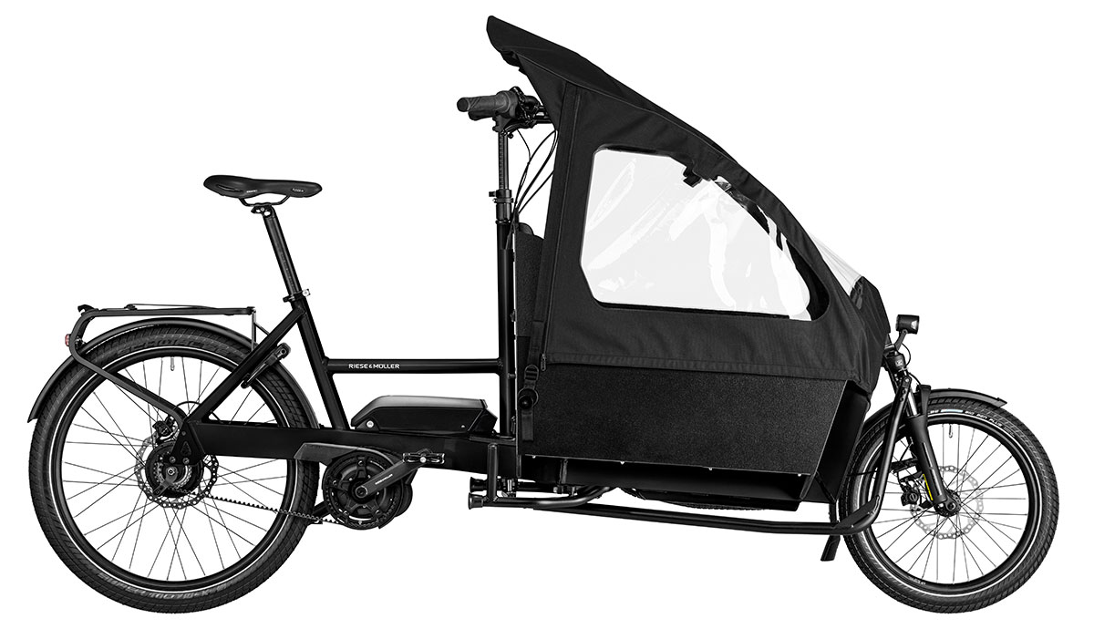 Cargo bike Riese & Müller Transporter con carga para ninos