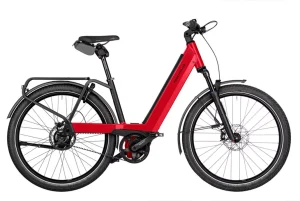 Bicicleta eléctrica de paseo color rojo - Nevo