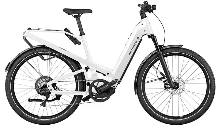 Riese & Müller bicicleta eléctrica urbana Homage Blanca y Gris