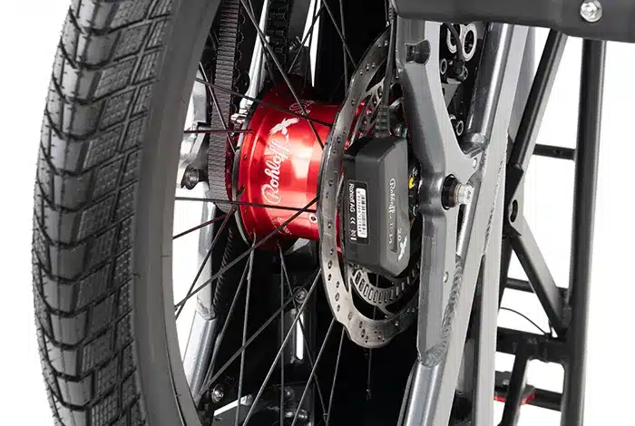 Rueda trasera de la bicicleta eléctrica Tern GSD